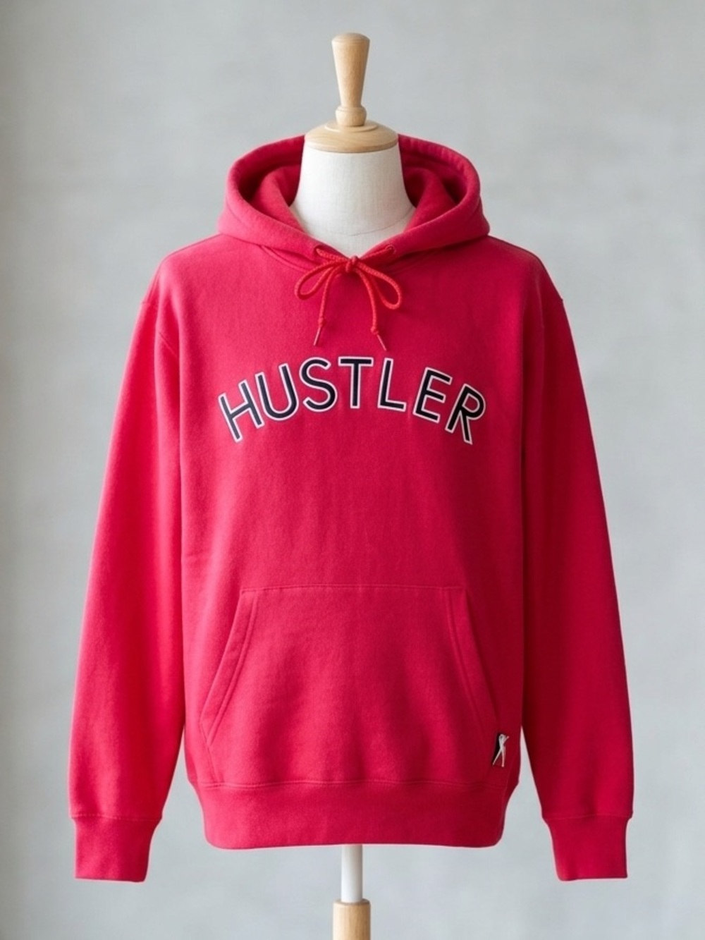 HUSTLER Hardcore Since '74 Red Hoodie Pullover - Size M